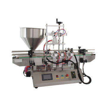 HZPK small glass bottle can jar lotion cream cosmetic honey peanut butter food paste viscous liquid piston filling machine